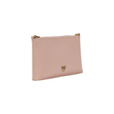 Pink Leather Clutch Bag
